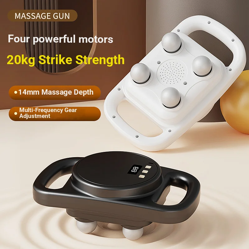 Yoga & Fitness Companion Muscle Massager | Post-Workout Body Relaxation, 4 Interchangeable Heads, Enhance Body Vitality.