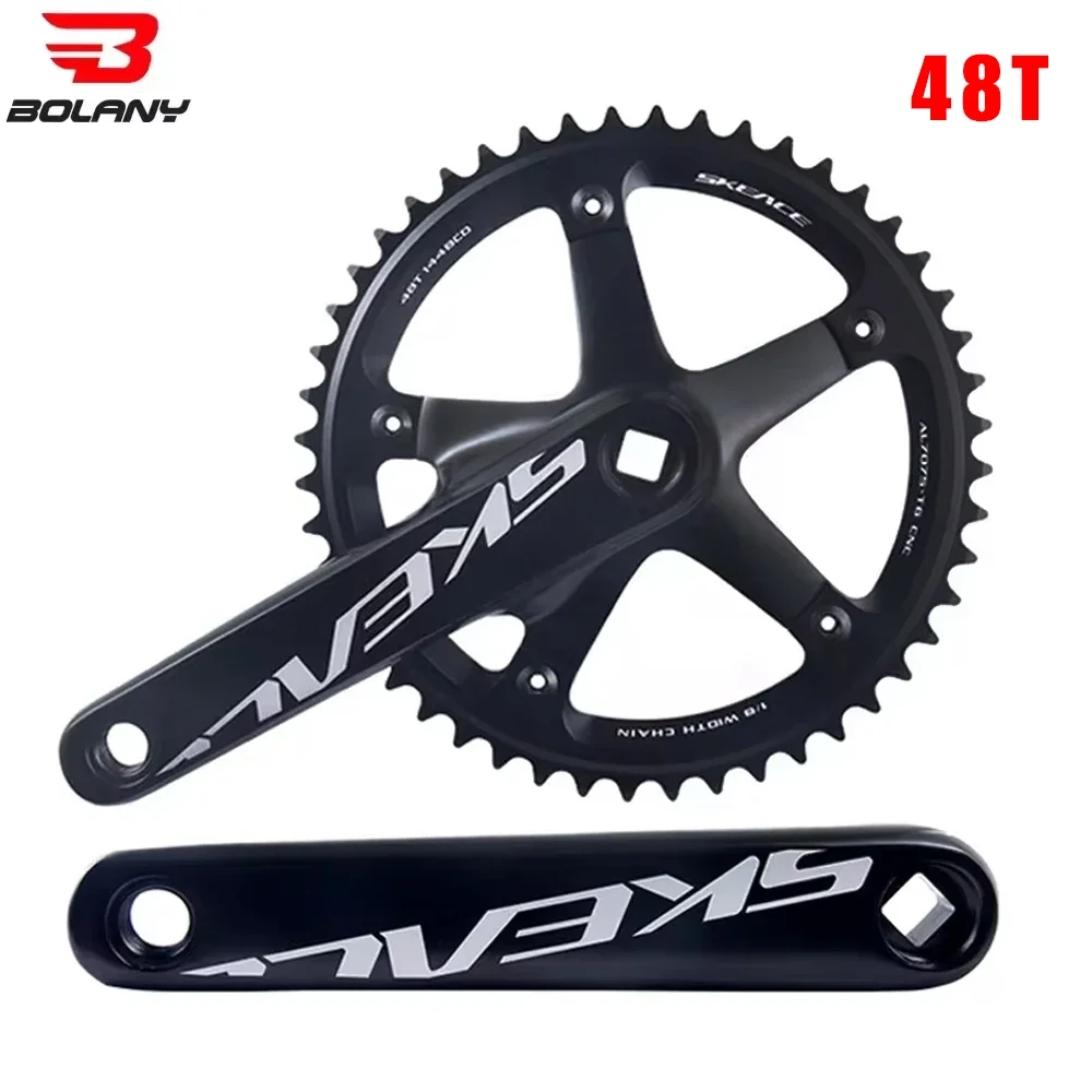 SKEACE Bicycle Crankset 144BCD Mountain Bike Square Hole Crank
