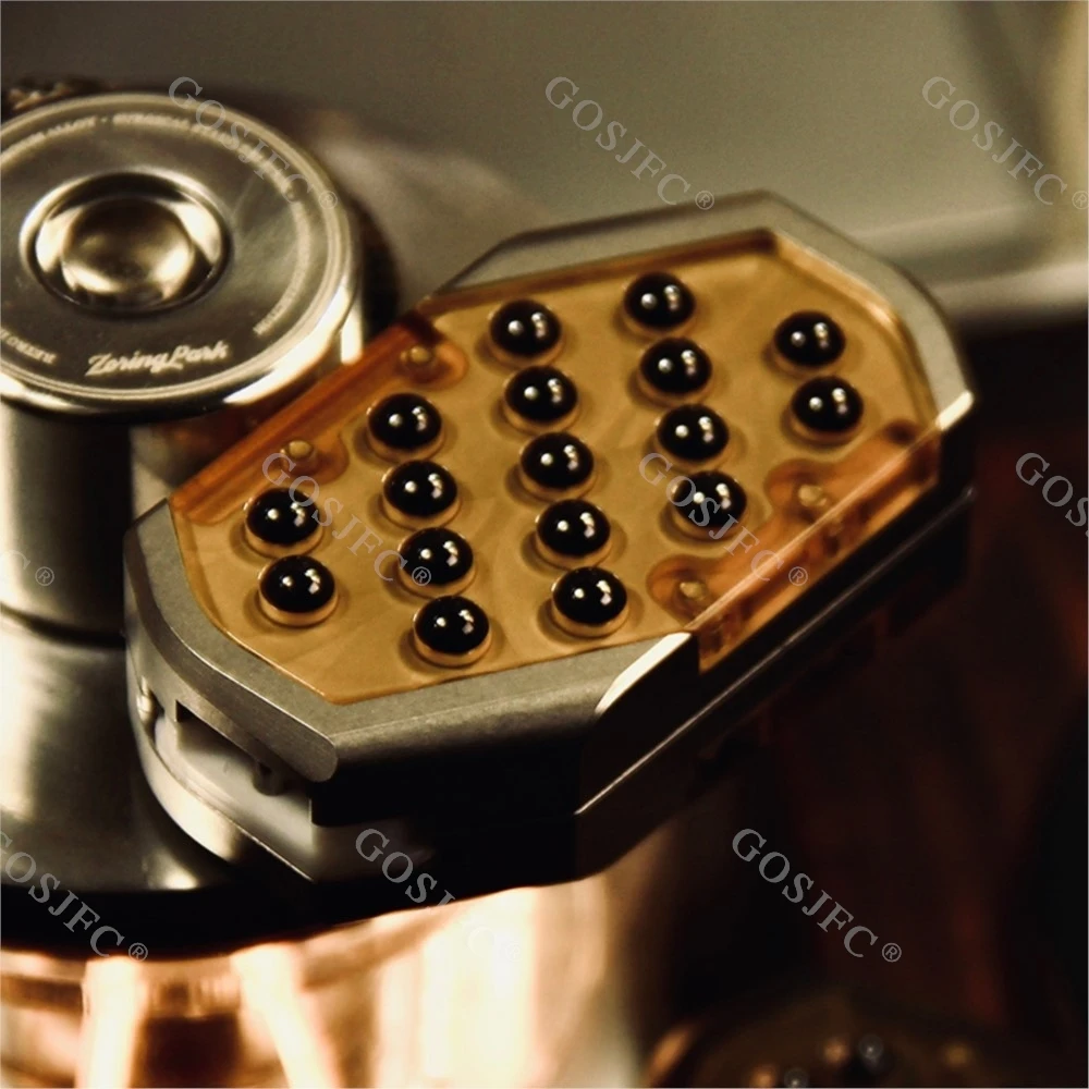 9-hand Fidget Slider PEI Keramische Kraal Lenteplaat Mechanische Push Slider EDC Stress Relief Speelgoed Vingertop Gyro