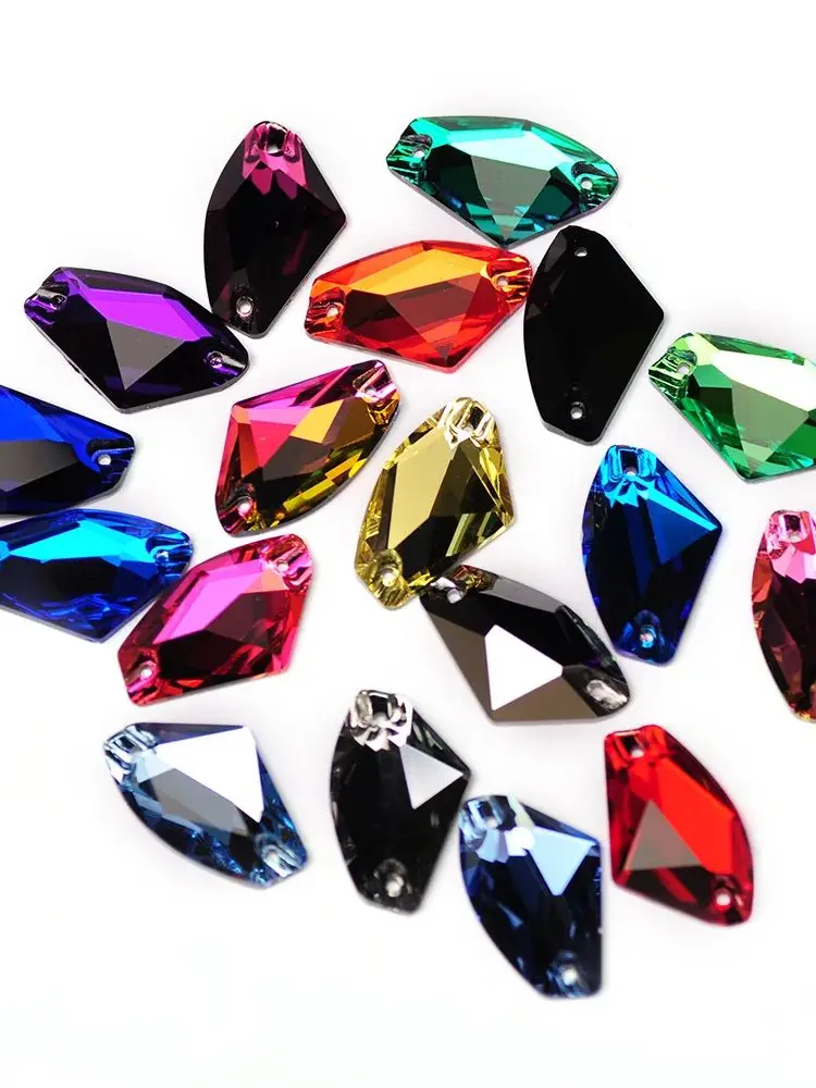 HISWARO couleurs galactiques cristal AB verre coudre sur strass robe de mariée décoration paillettes cristal pour accessoires artisanaux