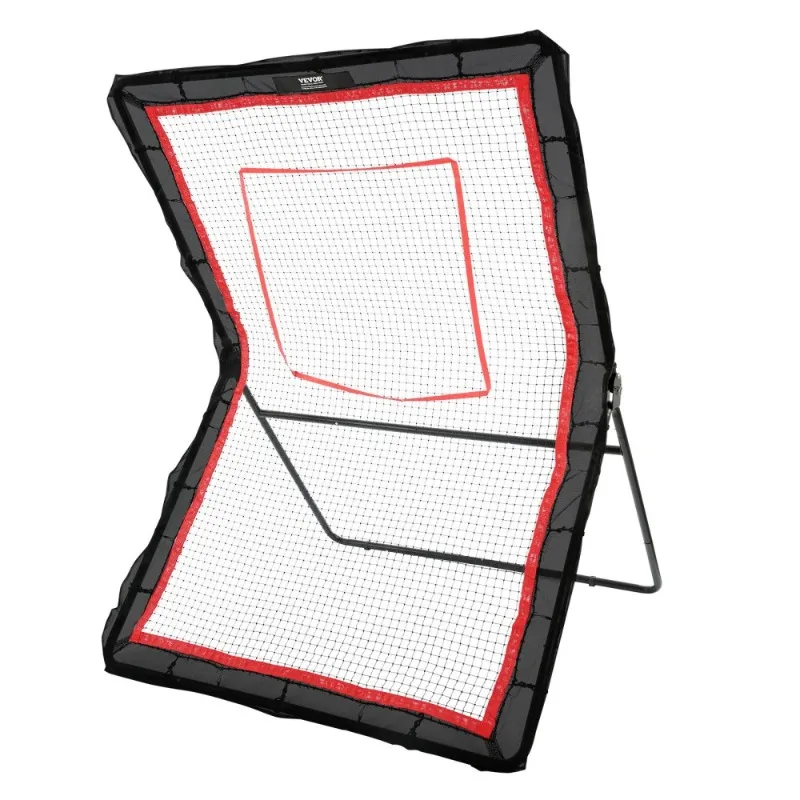 

Multi Sport Pitchback Backyard Net Volleyball Bounce Back Baseball Softball Return Screen Adjustable Angle Shooting Wall