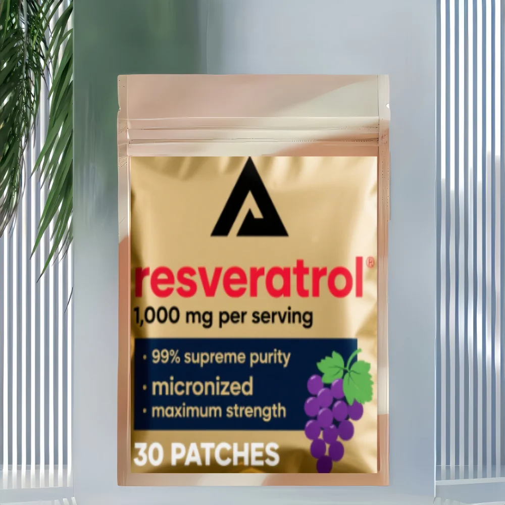 Resveratrol Transdermal Patches Enhanced Absorption for Cellular and Cognitive Health 30 Patches