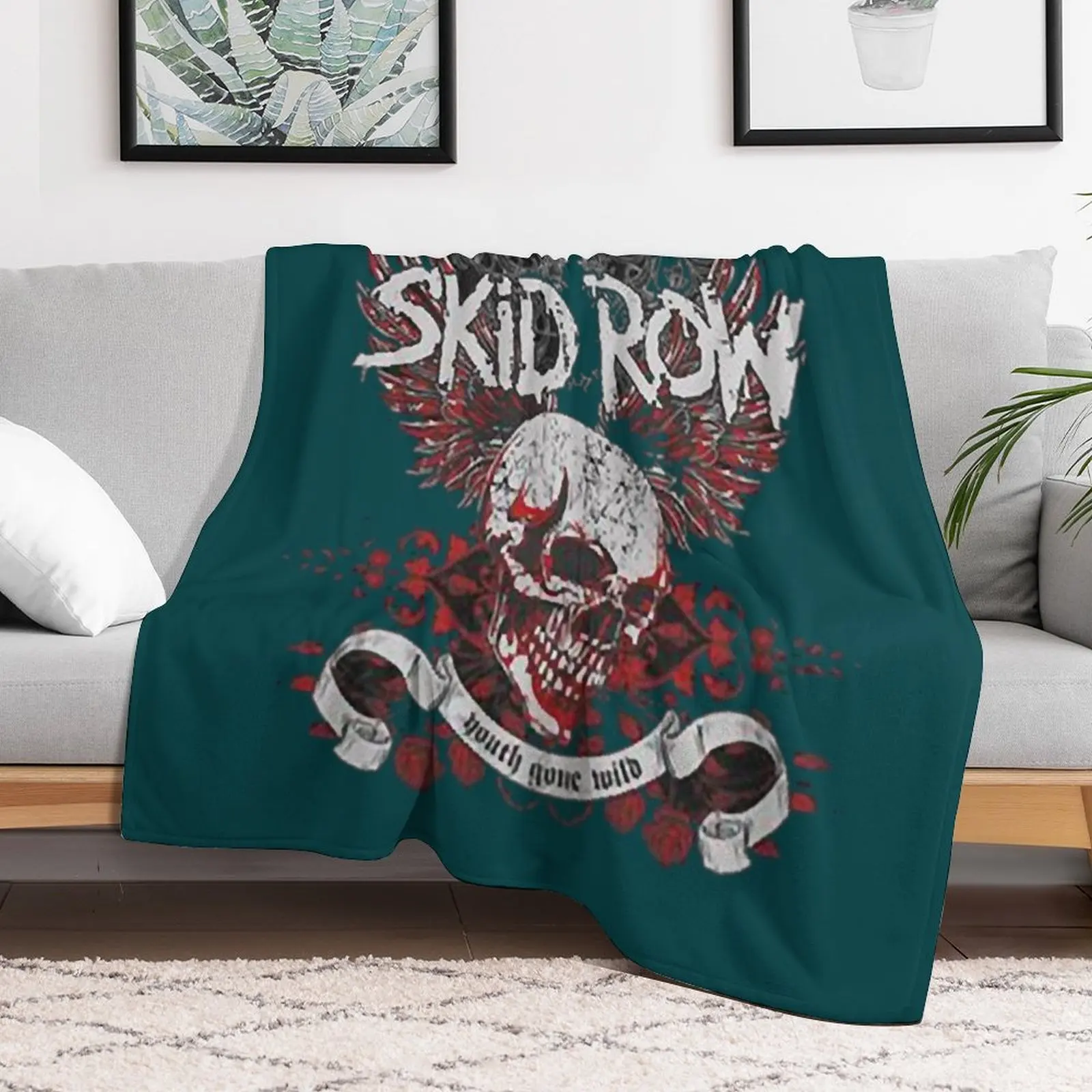 new disegns metal skid row Throw Blanket for babies For Decorative Sofa Blankets