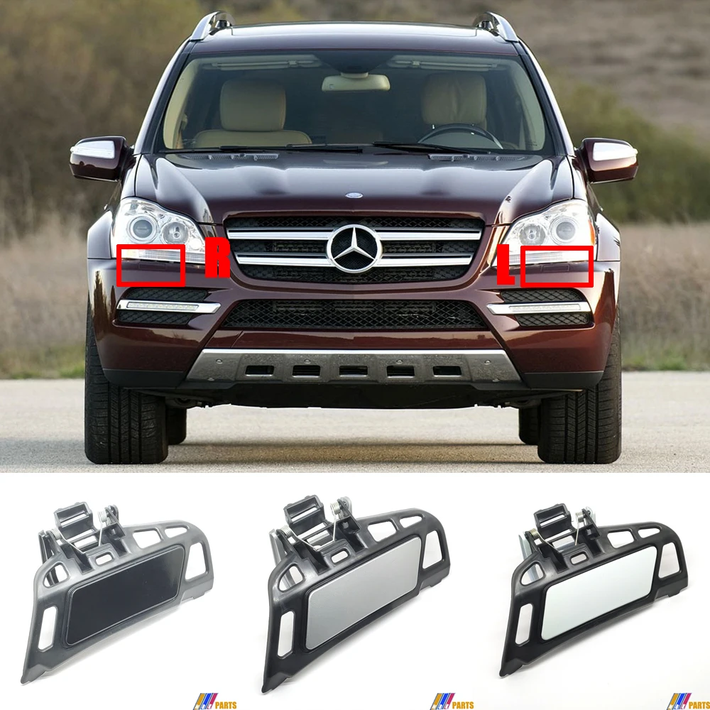 Fit 07-12 2in1 Mercedes-Benz GL W164 X164 320 350 420 450 500 550 63AMG Headlight Washer Cover A1648600308 A1648600408