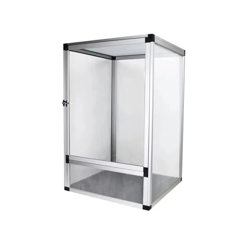 

Aluminum alloy feeding Chamen cage Removle reptile box Ventilation