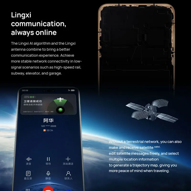 Nuevo Huawei Mate 60 Pro 5G teléfono 512ROM 50MP cámara 6,82 "OLED 120Hz pantalla Kirin 9000S HarmonyOS 4,0 batería 5000mAh Smartphone