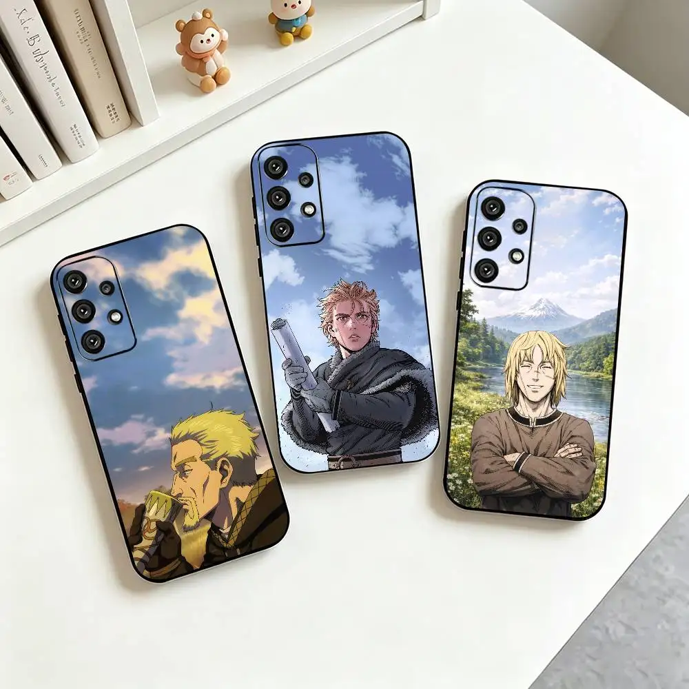 V-Vinland Saga Thorfinn Viking  Phone Case For Samsung S25,S24,S21,S22,S23,S30,Ultra,S20,Plus,Fe,Soft Silicone Black Cover