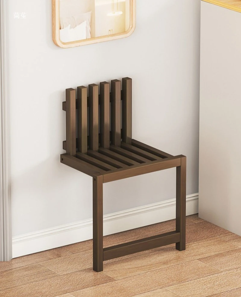 Home folding stool wall hanging shoe changing simple shoe invisible entrance stool wall  home door folding