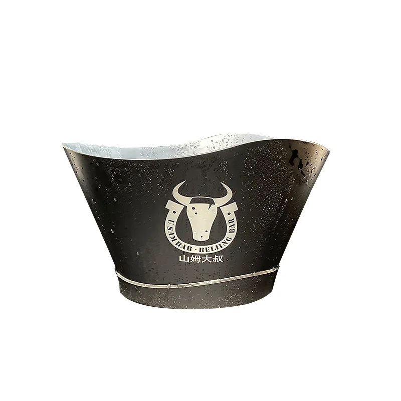 

luminous plastic ice buckets, transparent colorful LED ice buckets, bar and restaurant buckets, wine beer buckets