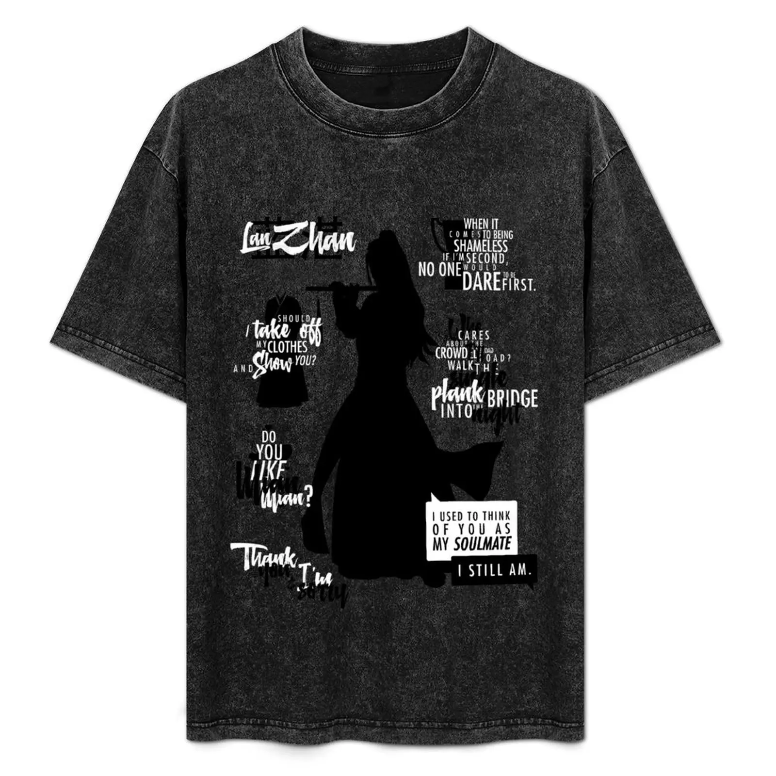 

The Untamed: Wei Wuxian Quotes T-Shirt valentines clothes hippie clothes T-shirt men