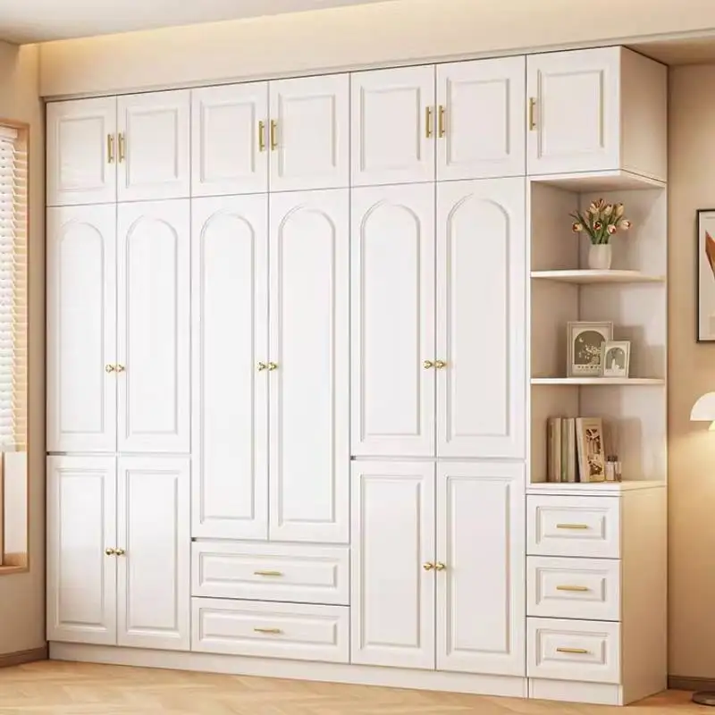Luxury Railings Unit Wardrobes Adults Wood Top Dressing Armoire Wardrobes Storage Cupboard WhiteArmario De Ropa Furniture