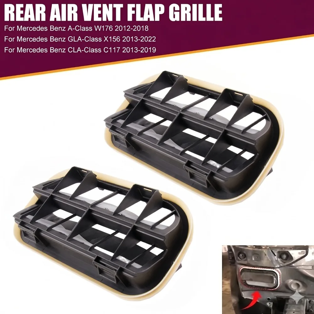 2x Rear Air Vent Flap Pair Set A1768302700 for Mercedes-Benz A-Class W176 2012-2018