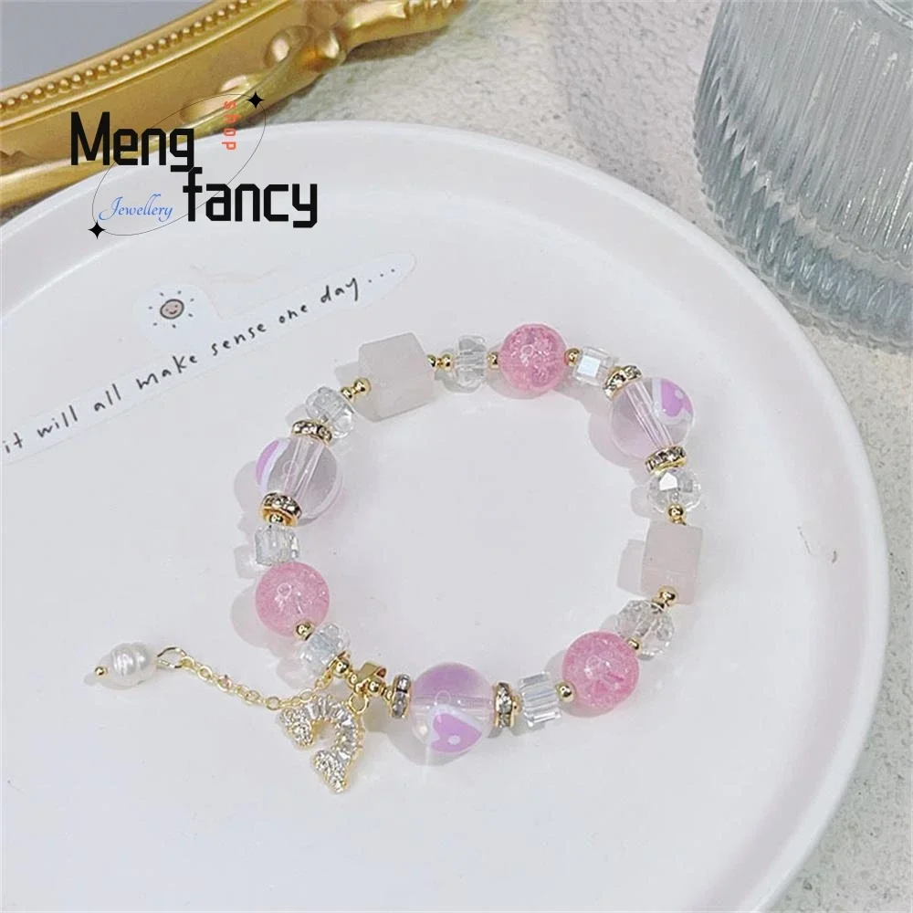 

New Super Flash Bracelet Female Crystal Light Luxury Jewelry Exquisite High-grade Sexy Young Girls Popular Fashion Holiday Gifts