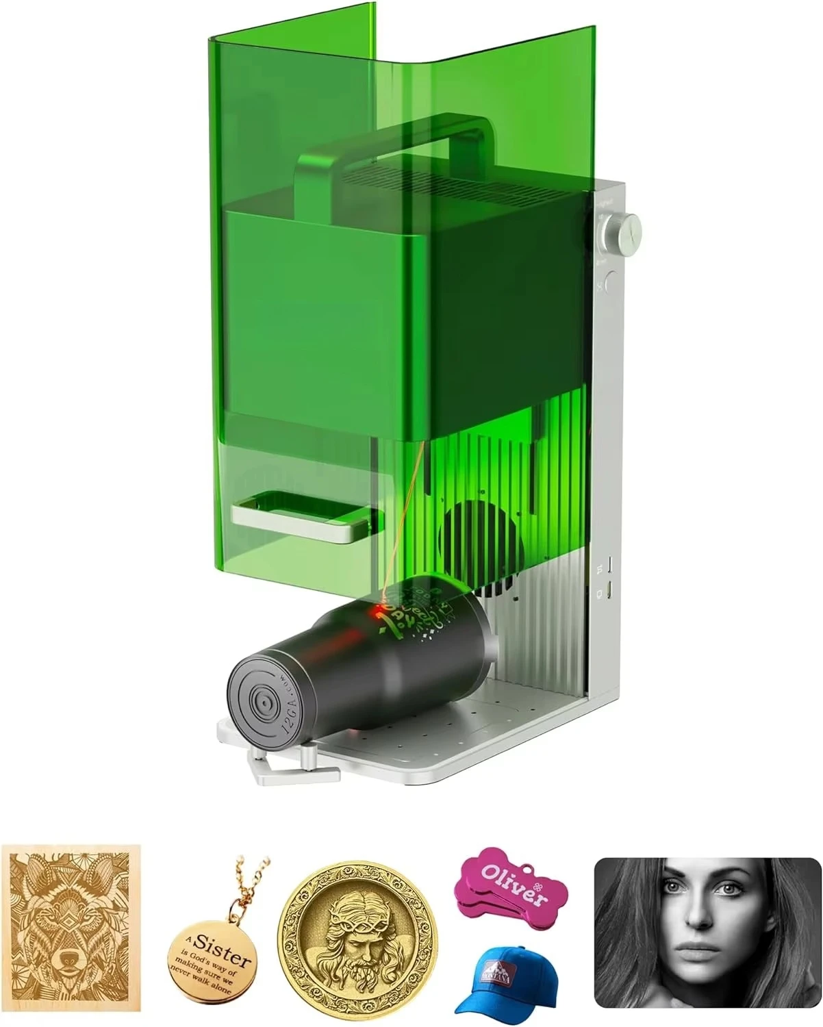 Fully Automatic Mini Laser Engraving Machine 10W For Leaf Metal Acrylic Wood Cutting Handheld Portable Marking Cutter