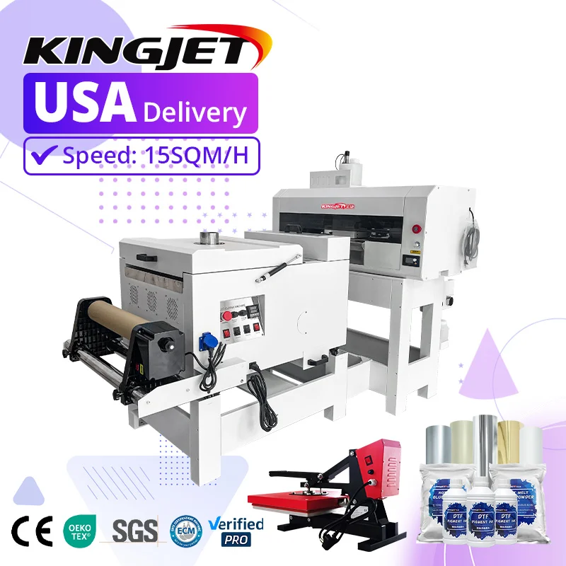 

For New Roll DTF Inkjet Printer XP600 L1800 I3200 Pigment Ink T-Shirt Cloth Heat Press Machine