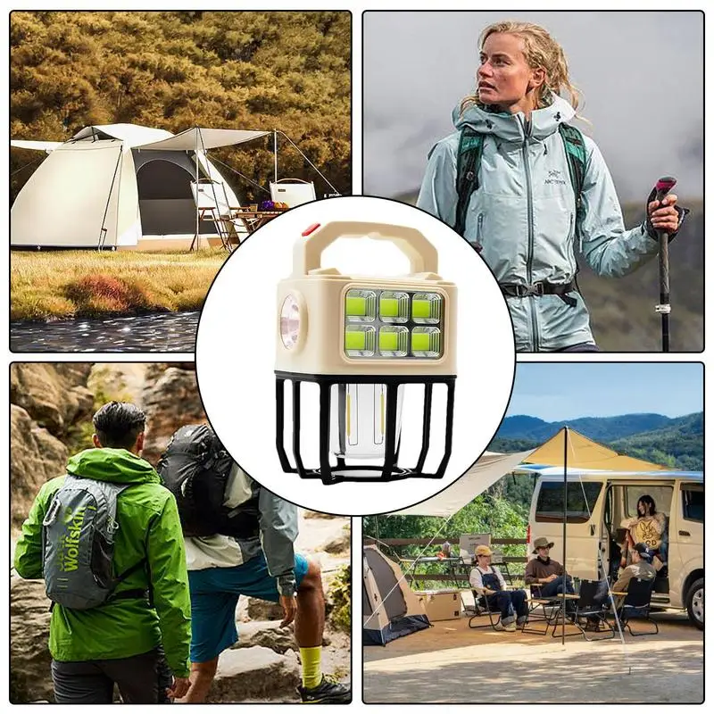 Portable Led Tent Light Solar Camping Lights Rechargeable Led Lantern 3 Light Modes Rechargeable Lantern For Camping Portable