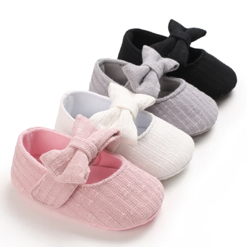 

Spring and autumn fashion new butterfly soft sole knot princess shoes for baby girls' walking shoes