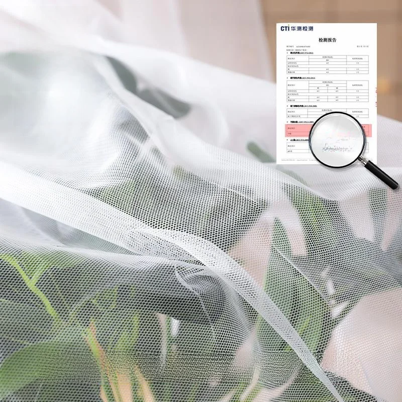 No-Install Mosquito Net Bedroom Use Dustproof .5m Bed Top Chain Pull Mongolian Tent Style Breathable Polyester Fiberglass Fr...