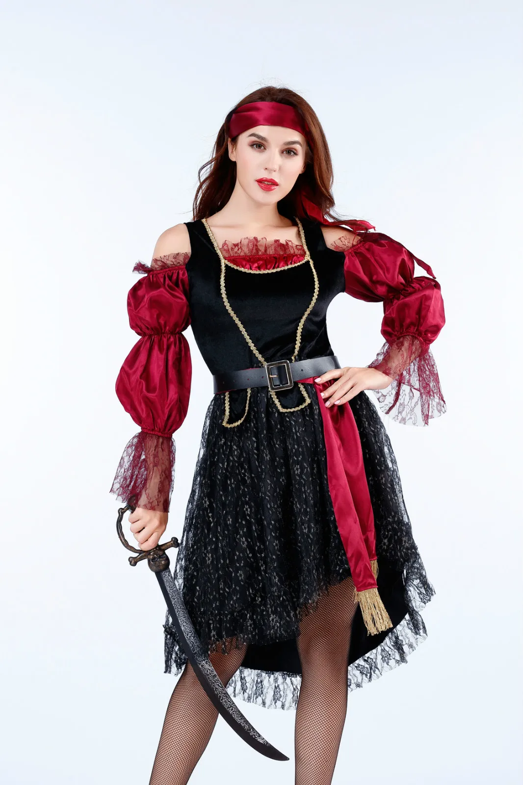 Halloween Große Größe Piraten Kostüm Männer Frauen Karibik Paar Ja Sparrow Leistung Kleidung Bühne Outfits Damen Kleider