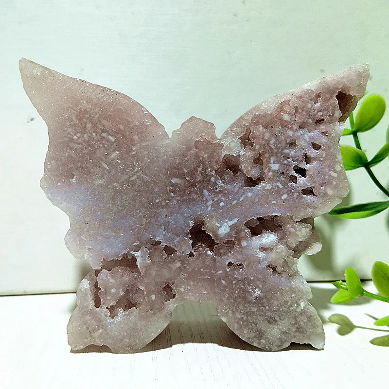 

Natural Pink Amethyst Crystal Butterfly Shape Mineral Room Decoration Stones Energy Spiritual Meditation and Healing Crystals​