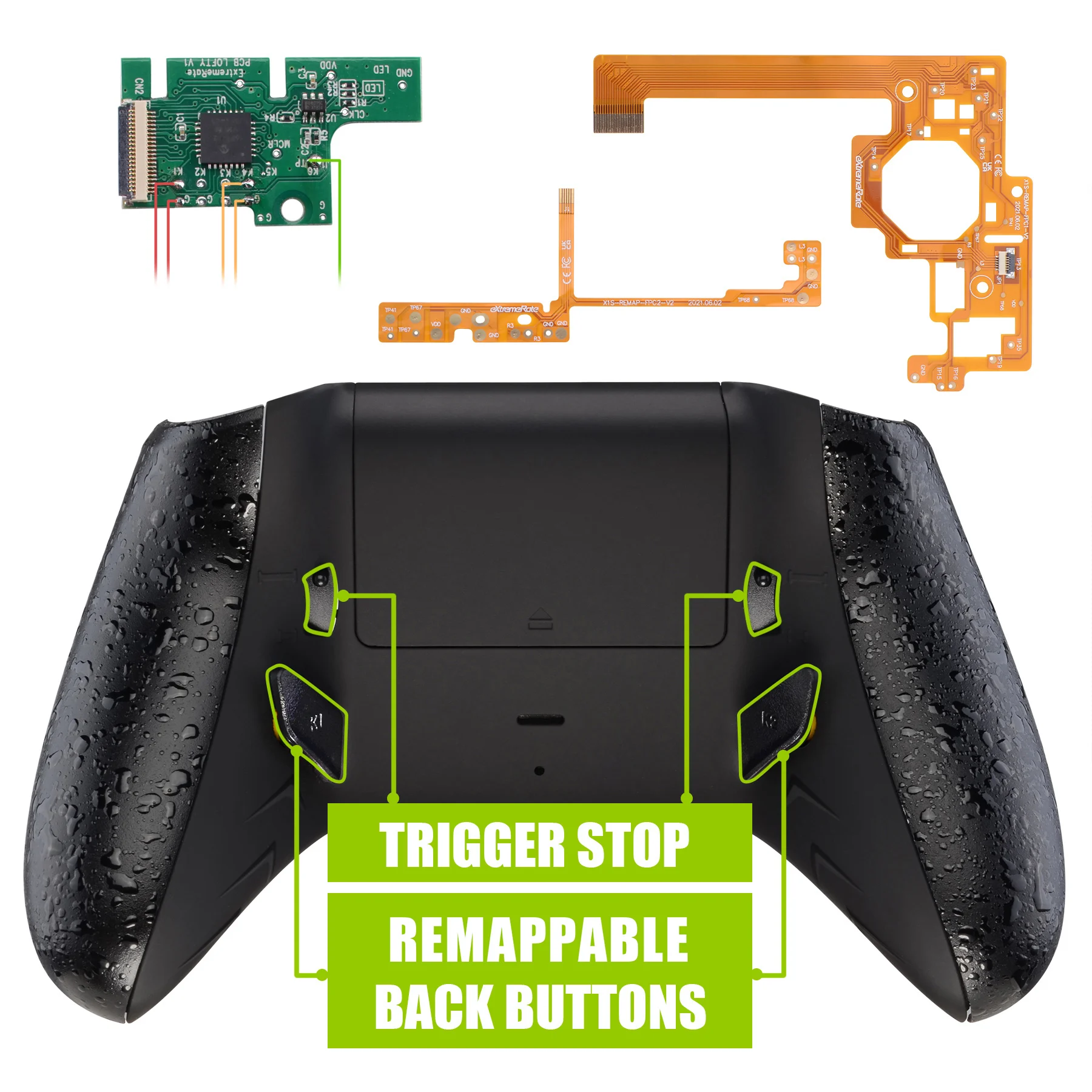 

eXtremeRate Lofty Remappable Remap & Trigger Stop Kit for Xbox One S & One X Controller Model 1708