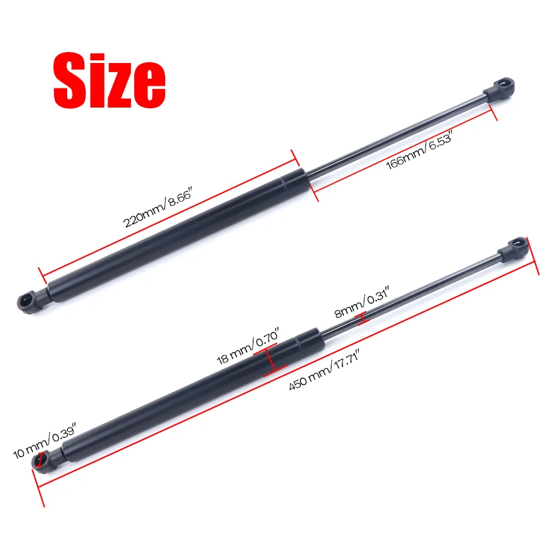 2pcs  Rear Tailgate Boot Gas Struts Spring Liftgate Tail Gate Door Hatch Lift Supports Shocks Bars For Volvo V50 2005-2011