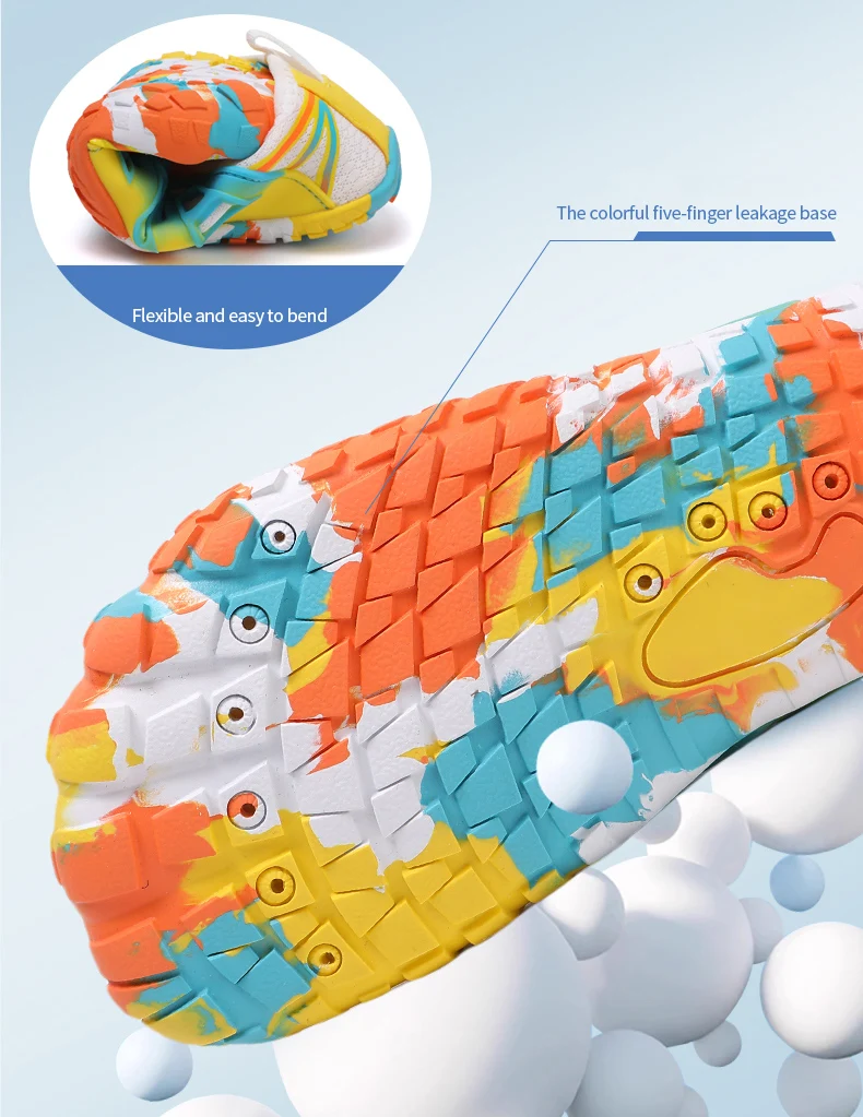 Kinder Schnell Trocknende Aqua Schuhe Kinder Wasser Schuhe Barfuß Fünf-Finger Waten Turnschuhe Jungen Mädchen Strand Schwimmen Schuhe – Detail 6