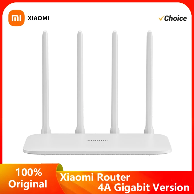 

Xiaomi Router 4A Gigabit Version Network Ports 2.4/5 GHz 128MB Repeater External Signal Amplifier Mi Home APP Parental Control