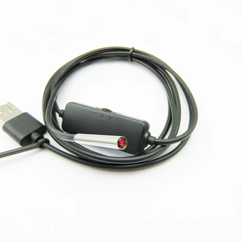 1MP 3,3mm FOV 80 °   Endoscópio de linha dura USB ultrafino para inspeção de tubulações industriais