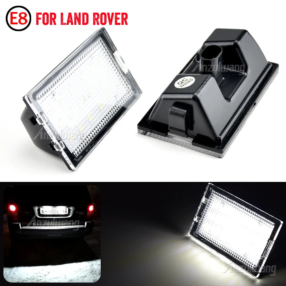 2Pcs LED Number License Plate Light Lamps For Land Rover Range Rover Sport L320 Freelander 2 L359 Discovery 3 4 L319 xfc500040