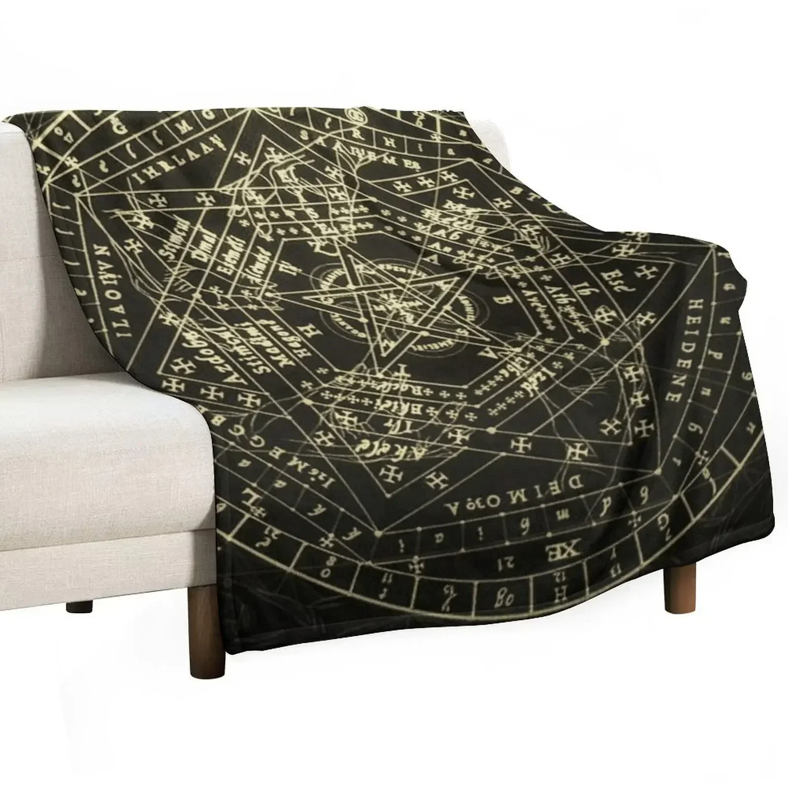 Enchanting Magik Circle: Mystical Art for Your Everyday Throw Blanket Luxury Designer blankets ands Comforter Custom Blankets