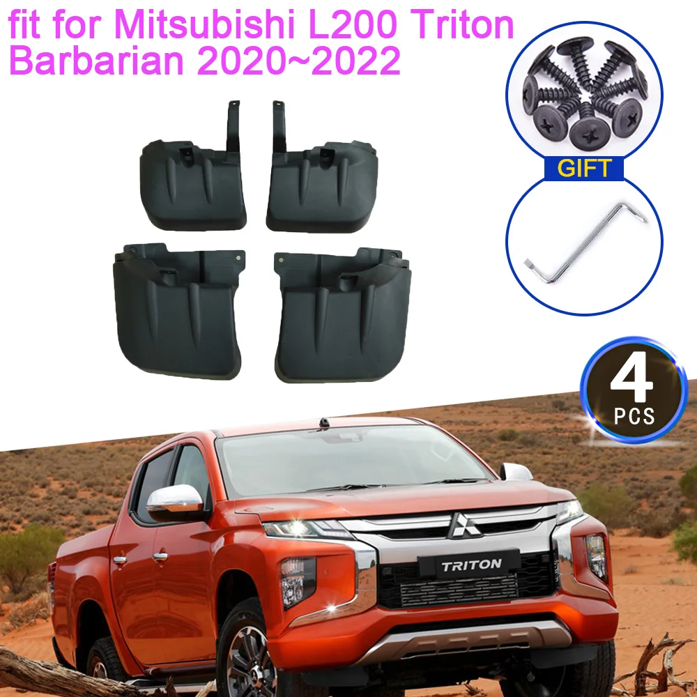 

Mudguards For Mitsubishi L200 Triton 1200 KK KJ Accessories Barbarian 2020~2022 Mud Flaps Anti-splash Guards Fender Flare Front