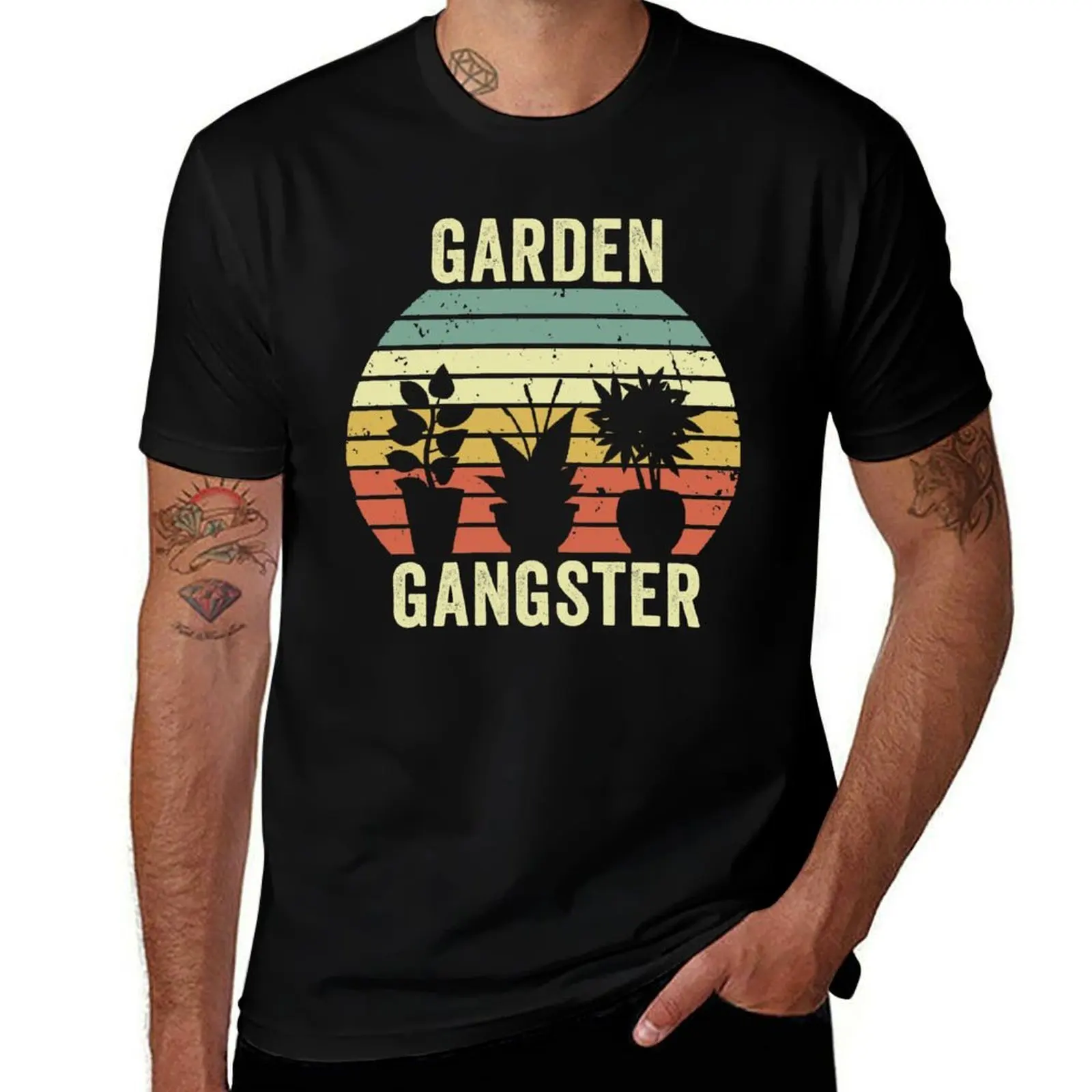 

Garden Gangster T-Shirt cotton t shirt pack man t shirts for men casual T-Shirt