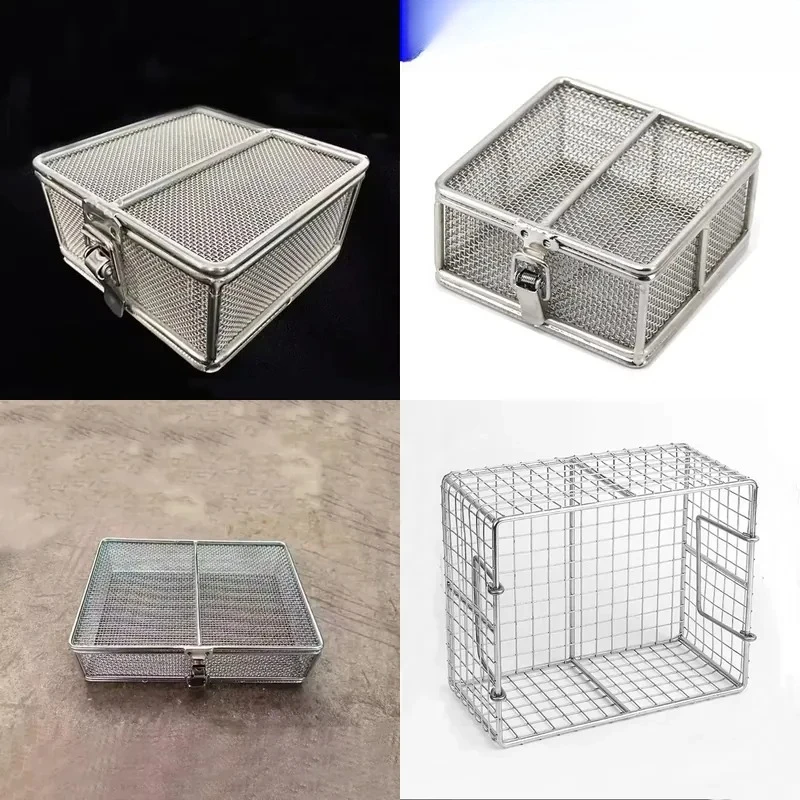 Stainless Steel Ultrasonic Cleaning Basket Fine Mesh for Small Hardware Jewelry Precision Parts