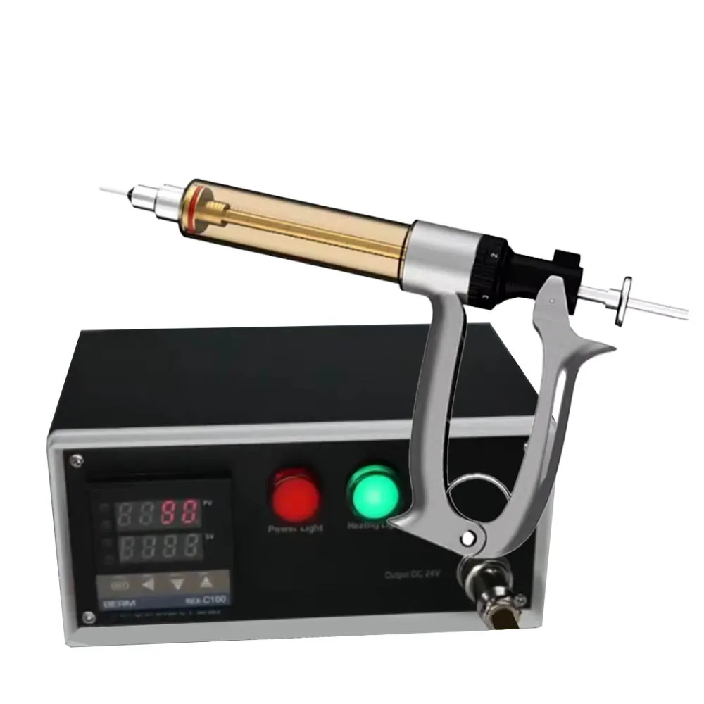 

Handheld semi-automatic filling gun heating adjustment syringe filling machine to achieve pumping
