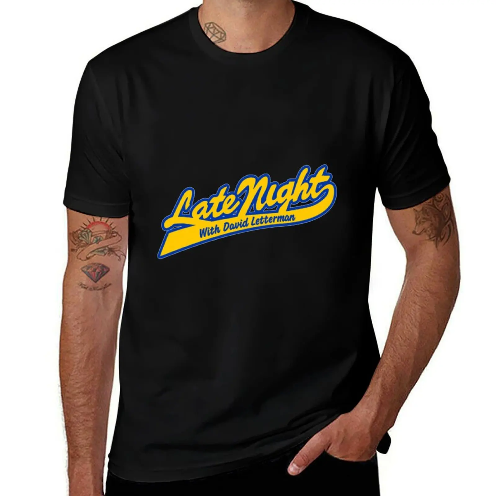 

Late Night T-ShirtLate Night With David Letterman T-Shirt High Elasticity Sports T-Shirt