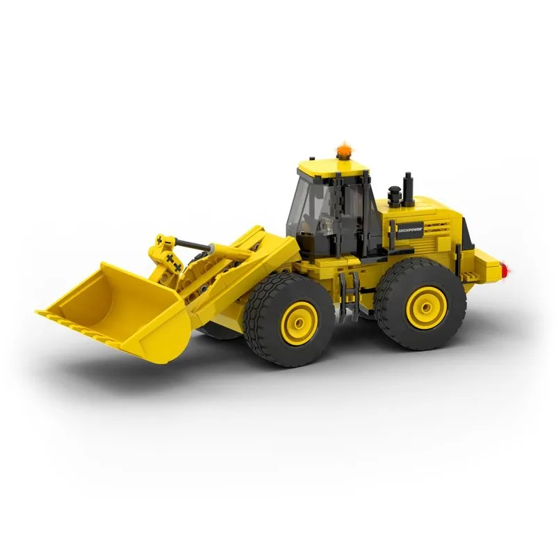 Engineering Vehicle Model Moc Building Bricks Front Loader | Excavator Model Technology Block Toy DIY Assembly Christmas Gifts
