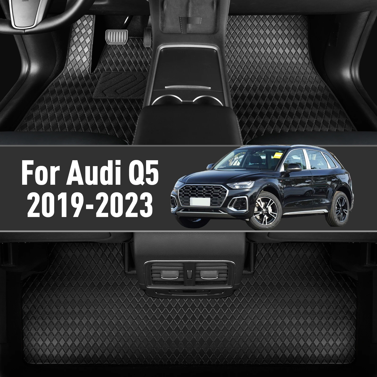 

Автомобильные коврики на заказ для Audi Q5 2019 2020 2021 2022 2023, водонепроницаемые, противоскользящие, защитные аксессуары и запчасти