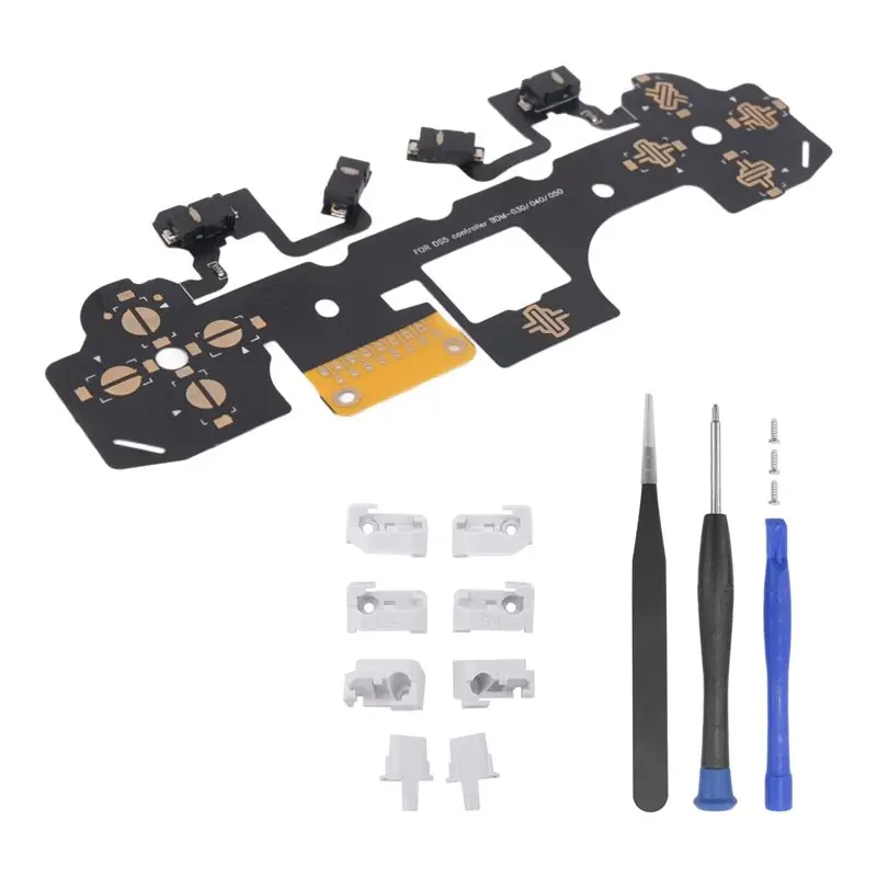 Y44A Ergonomic Micro Switch Tactile Clicky Hair Trigger Kit for PS5 Controller BDM-030/040/050 Shoulder Button Mouse Click