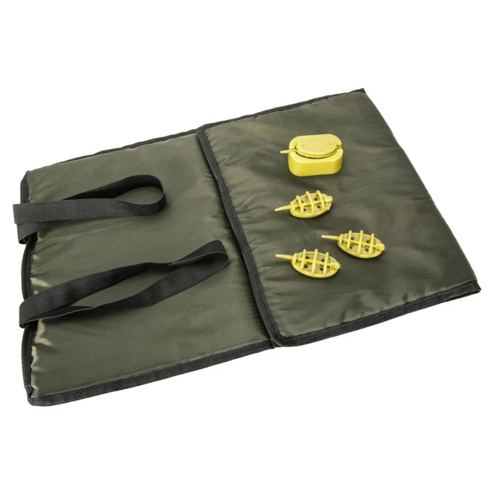 

Carp Landing Mat Fishing Unhooking Mat Fishing Trip 250g set Carp Landing Mat With Bait Cage Elastic Transport Belt