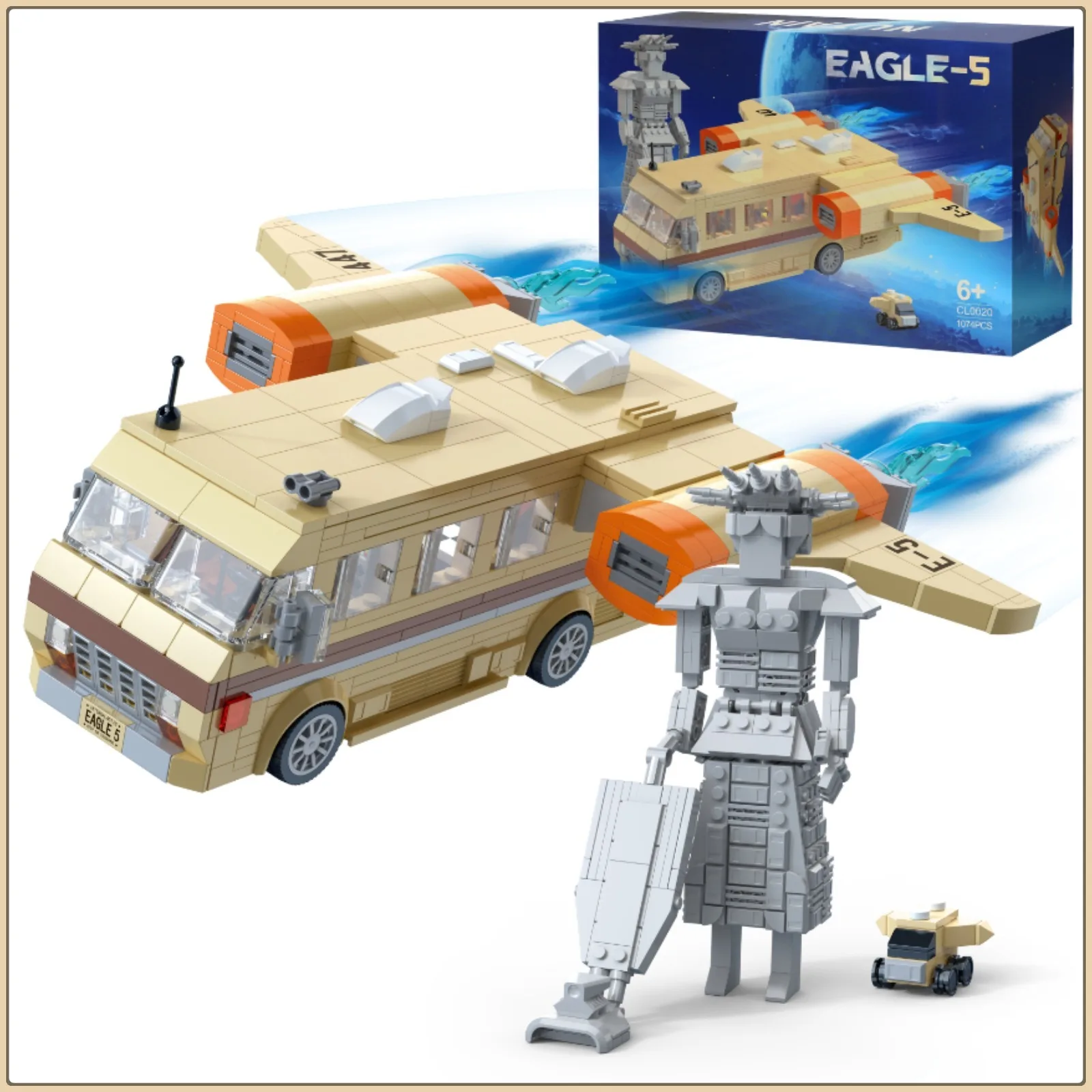 

Spaceballs Spacecraft Building Blocks Model Classic with Wing Flying Vehicle Bricks Set Xmas Gifts for Fans and Adult(1072 PCS)