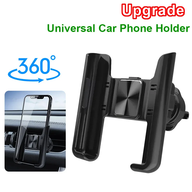 Soporte para Teléfono Móvil para Coche, Soporte GPS para Celulares de 4.7-6.7 Pulgadas, Clip de Ventilación para Salida de Aire, Accesorio de Montaje