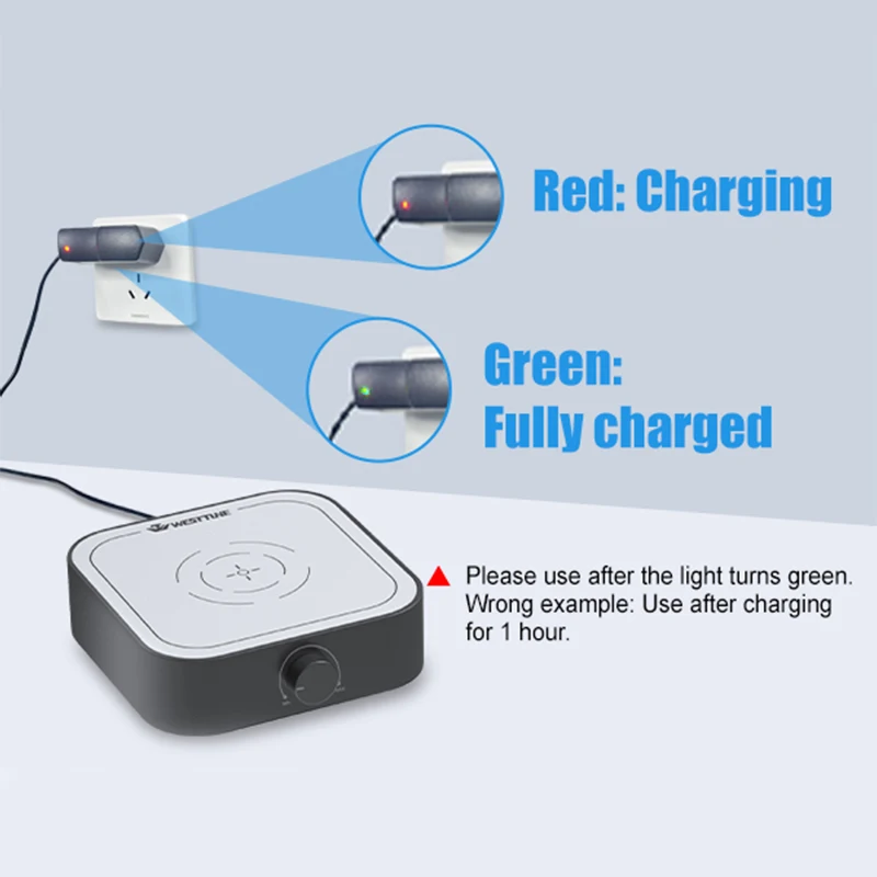 WESTTUNE Rechargeable 3000rpm Magnetic Stirrer Mixer with Stir Bar Brushless DC Motor Max 3L Electric Magnetic Stir Plate Mixer
