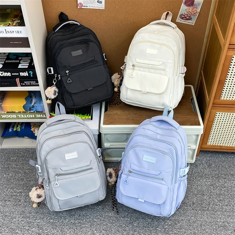 

Y2K Korean English Backpacks Multifunctional Leisure Backpack Middle And High School Student Bag Commute Computer Backpacks New