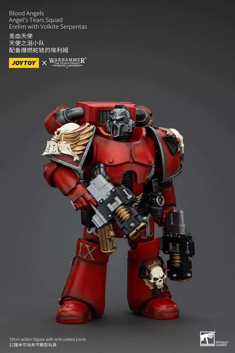 

JOYTOY Warhammer "The Horus Heresy" Blood Angels Angel's Tears Squad Erelim With Volkite Serpentas Action Figure Collection Doll