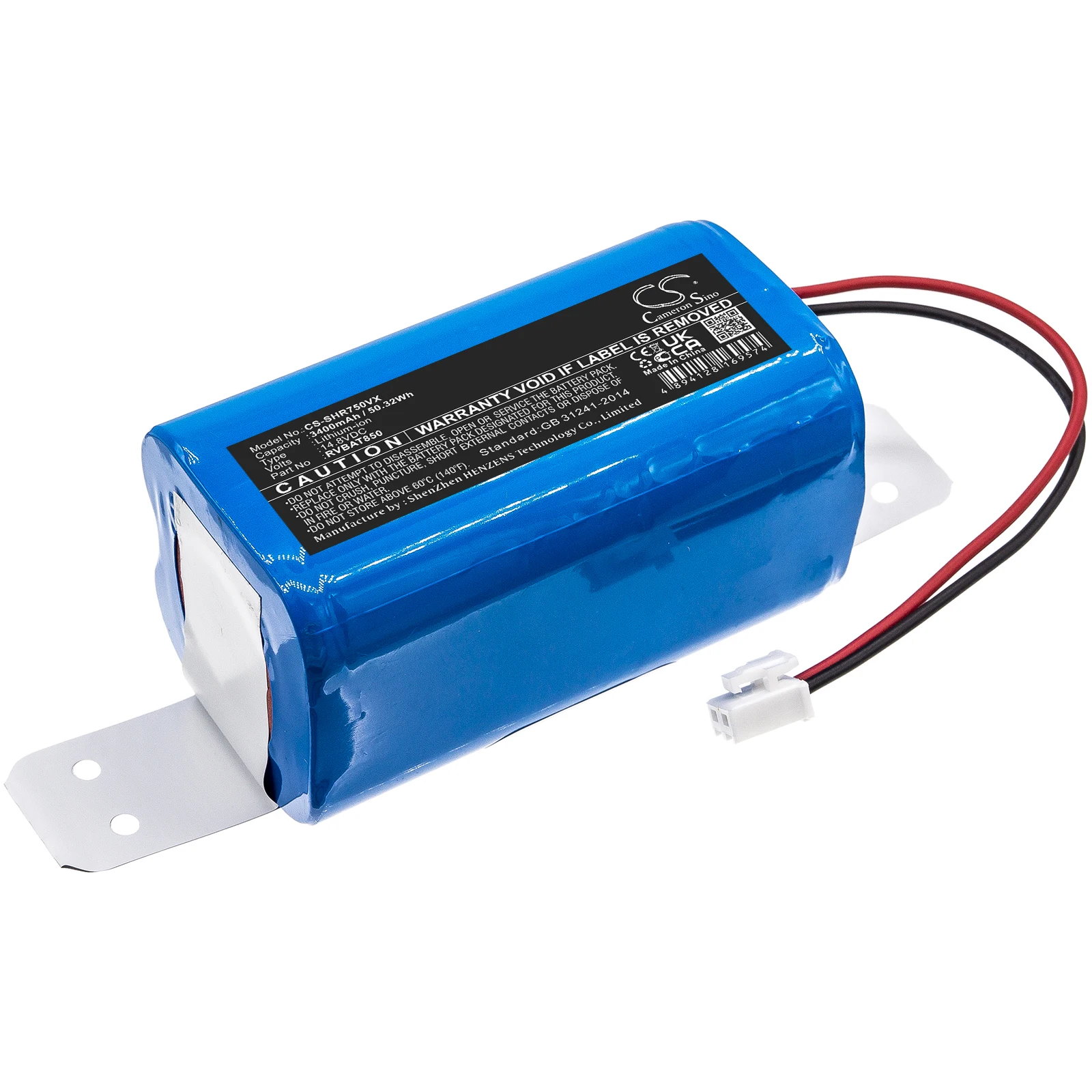 CS 3400mAh Battery For Shark RV1000  RV1001  RV1001AE  UR1005AE  IQ R101  RV1101ARUS  UR1105ARUS  RV2000WD  RV2001  RV2001WD