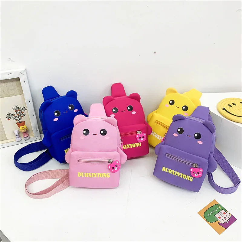 

Cute Girl Shoulder Messenger Bag Children Cartoon Kawaii Bear Large Capacity Shoulder Bag Outdoor Play School Backpack Bolsa