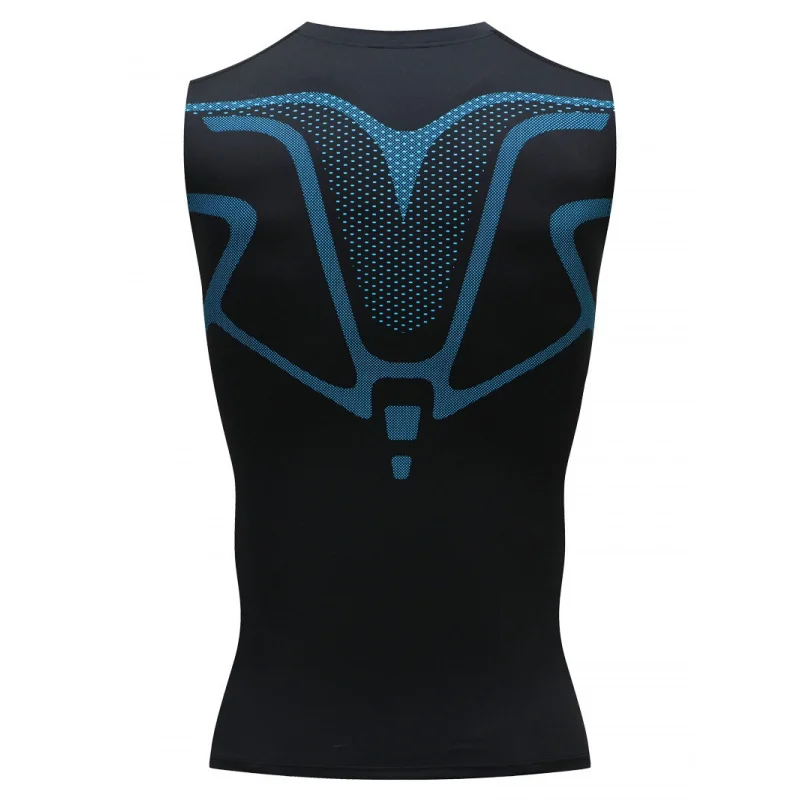 Men's Fitness Clothing Short Sleeve Sleeveless Tight Shirt Running Basketball Training Top Gym Vest Style Lightweight