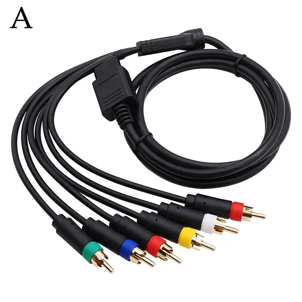 RGB/RGBS RCA Cable For NGC/N64 /SNES Color Monitor Component Cable Game Console Accessories A9U3