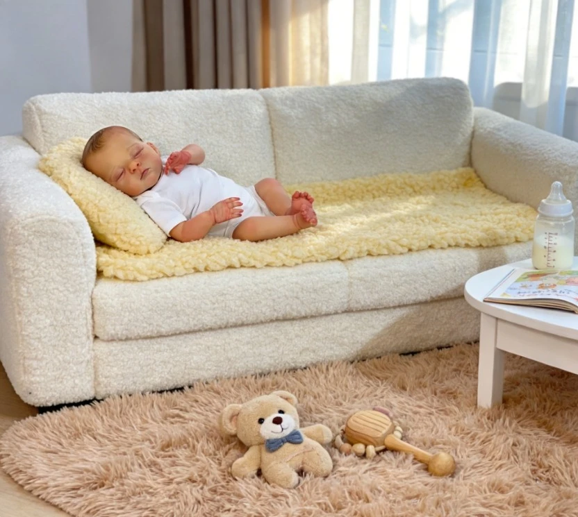 NPK 17'' Realistyczna, ręcznie robiona lalka Reborn Irys, wyglądająca jak żywa, z powierzchnią 3D, wielowarstwowe malowanie, noworodek Bebe, prezent dla dzieci.